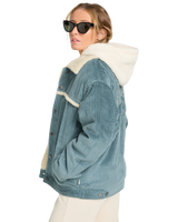 The Billabong Womens Cord In Love Jacket in Slate Blue