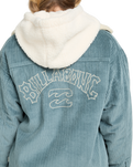 The Billabong Womens Cord In Love Jacket in Slate Blue