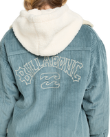 The Billabong Womens Cord In Love Jacket in Slate Blue