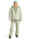 The Billabong Womens Adventure Division Happy Camper Jacket in Seagrass