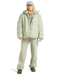 The Billabong Womens Adventure Division Happy Camper Jacket in Seagrass