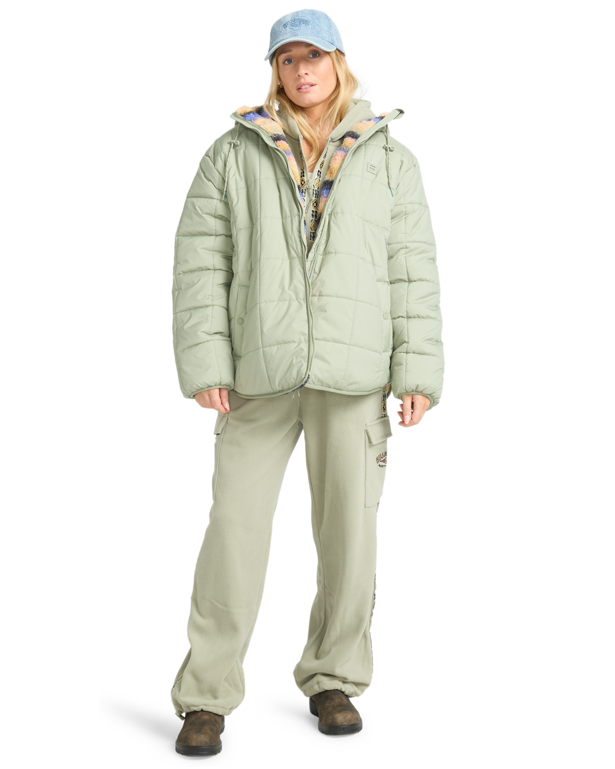 The Billabong Womens Adventure Division Happy Camper Jacket in Seagrass