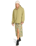 The Billabong Womens Oceanside Reversible Jacket in Green Tea