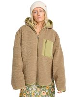 The Billabong Womens Oceanside Reversible Jacket in Green Tea