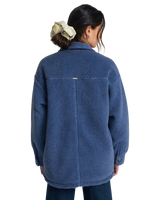 The Billabong Womens Coastal Waves Jacket in Washed Blue