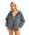 The Billabong Womens Rainy Days Jacket in Salted Blue