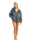The Billabong Womens Rainy Days Jacket in Salted Blue