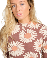 The Billabong Womens Everleigh Mock Dress in Espresso