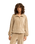 The Billabong Womens Coffee Time 1/4 Zip Sweatshirt in Cobblestone