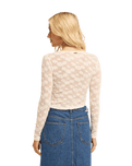 The Billabong Womens Way Out Lace Top in Salt Crystal