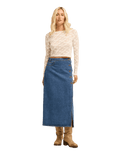 The Billabong Womens Way Out Lace Top in Salt Crystal