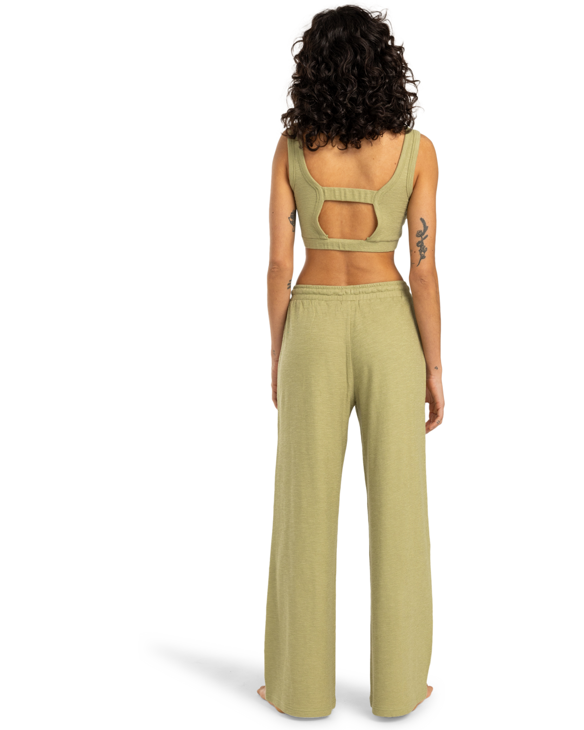 The Billabong Womens Beach Walk Trousers in Avocado