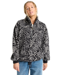 The Billabong Womens Time Off Fleece Jacket in Black Pebble