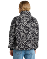 The Billabong Womens Time Off Fleece Jacket in Black Pebble