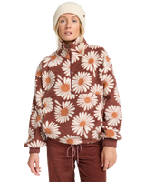 The Billabong Womens Time Off Fleece Jacket in Espresso