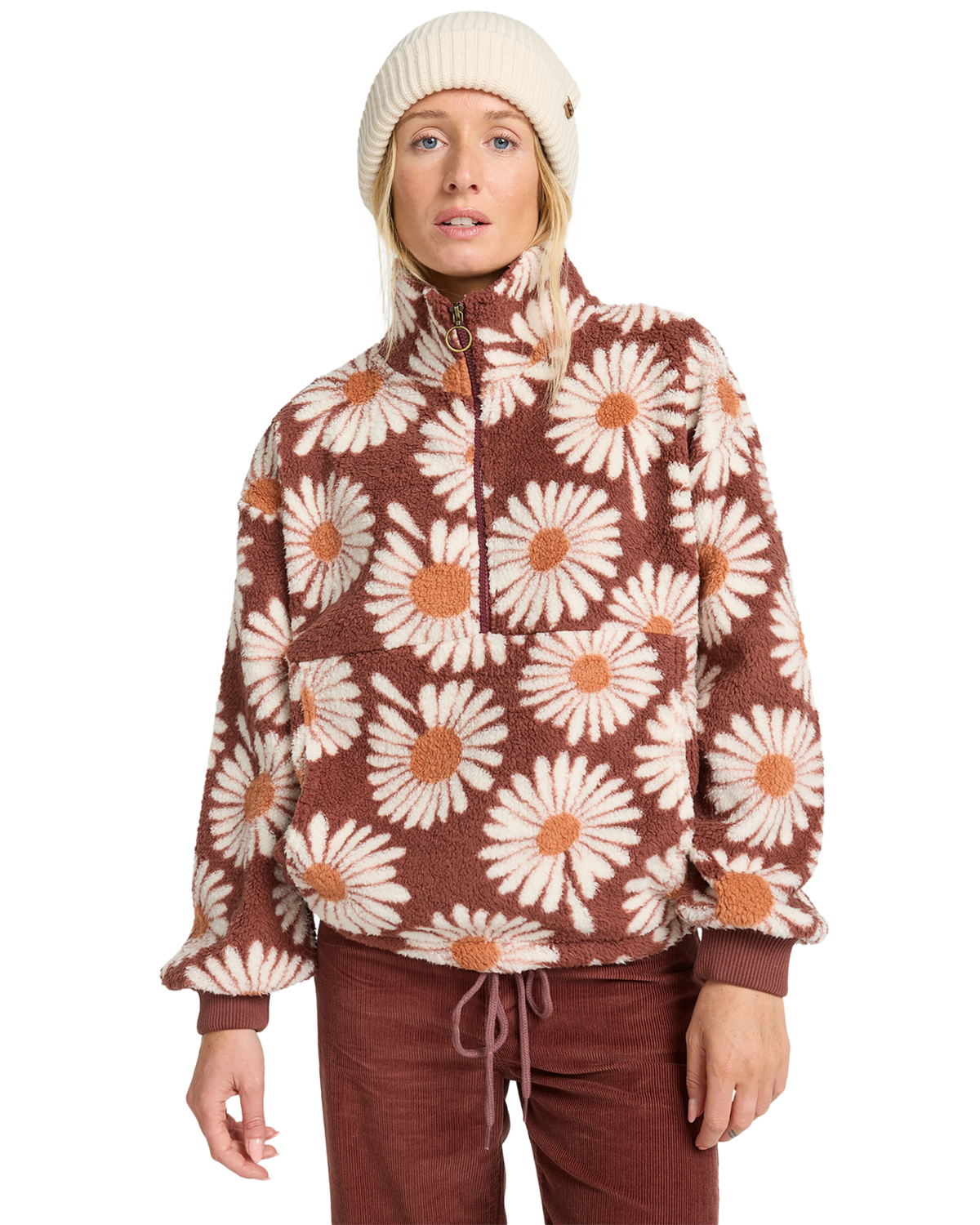 The Billabong Womens Time Off Fleece Jacket in Espresso