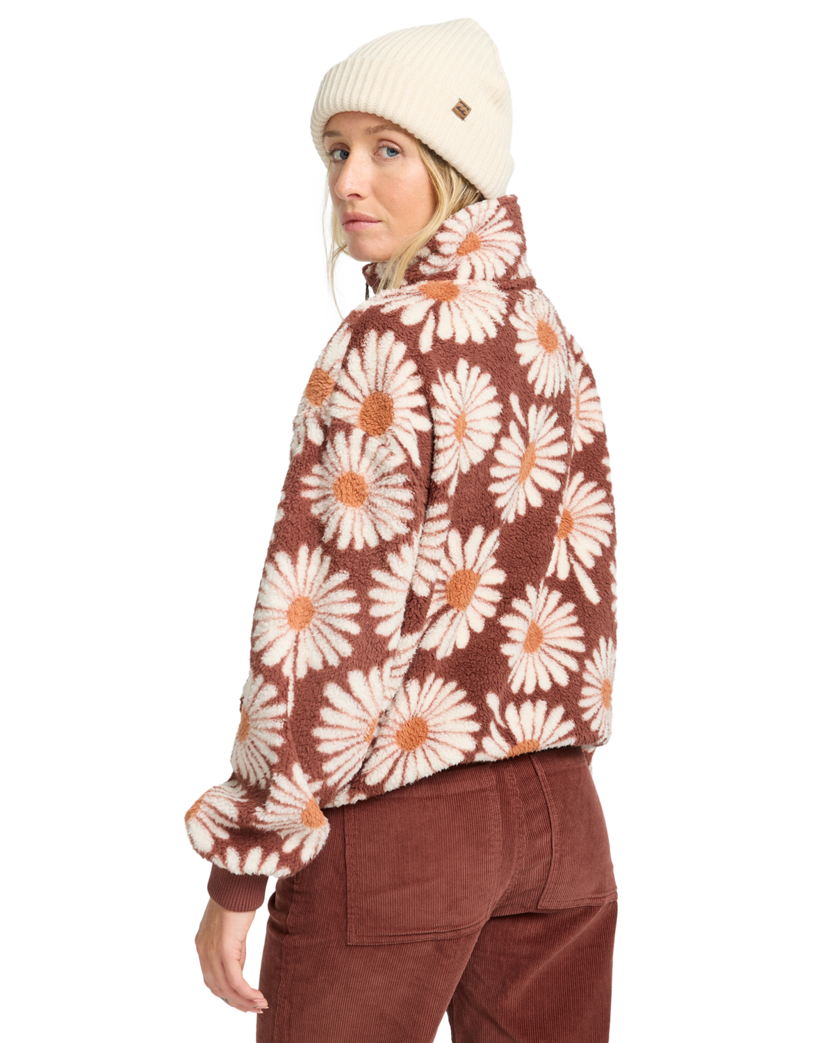 The Billabong Womens Time Off Fleece Jacket in Espresso