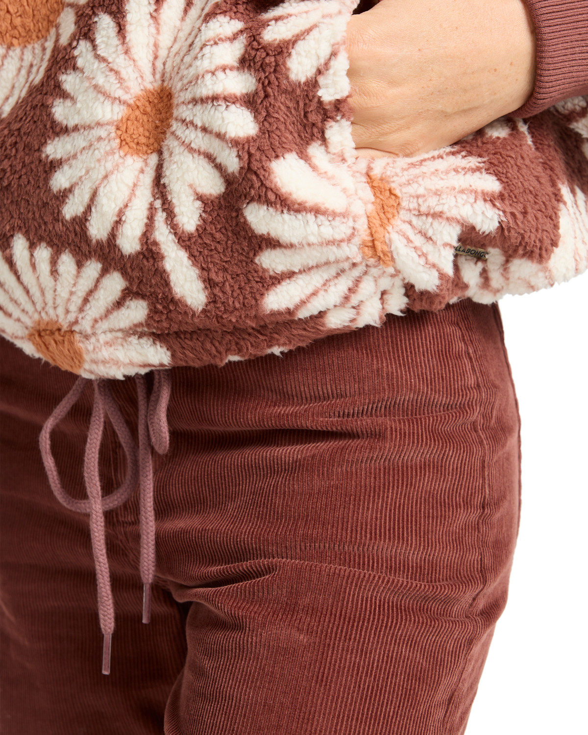 The Billabong Womens Time Off Fleece Jacket in Espresso