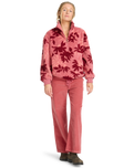 The Billabong Womens Time Off Fleece Jacket in Mauve Rose