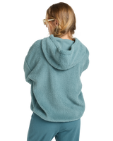 The Billabong Womens Ready To Go Half Zip Hoodie in Slate Blue