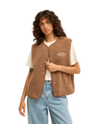 Be Happy Gilet in Brownstone