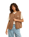 Be Happy Gilet in Brownstone