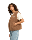 Be Happy Gilet in Brownstone