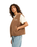 Be Happy Gilet in Brownstone