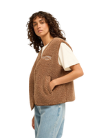 Be Happy Gilet in Brownstone