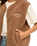 Be Happy Gilet in Brownstone
