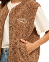 Be Happy Gilet in Brownstone