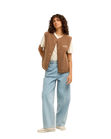 Be Happy Gilet in Brownstone