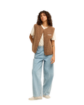Be Happy Gilet in Brownstone