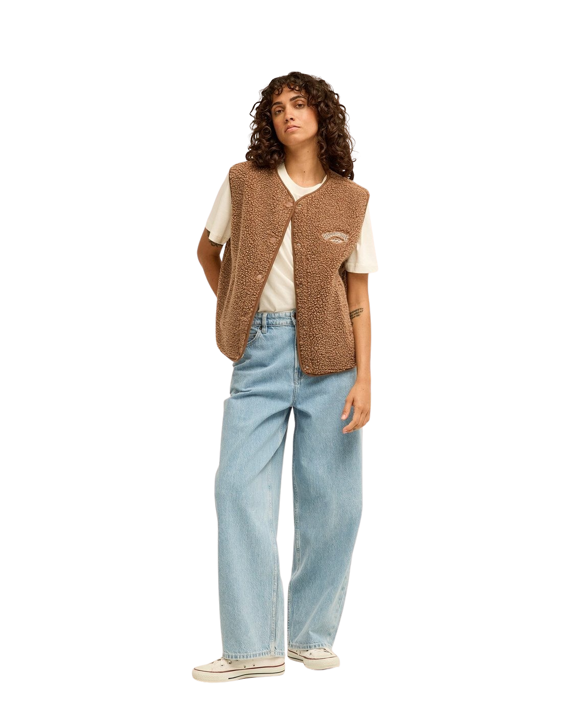 Be Happy Gilet in Brownstone