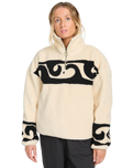 The Billabong Womens Don't You Fleece Jacket in Whitecap