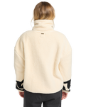 The Billabong Womens Don't You Fleece Jacket in Whitecap