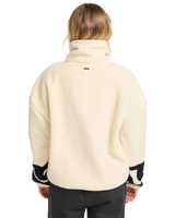 The Billabong Womens Don't You Fleece Jacket in Whitecap
