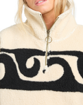 The Billabong Womens Don't You Fleece Jacket in Whitecap