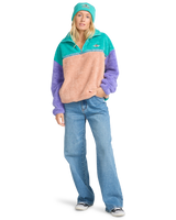 The Billabong Womens Original Since Fleece Jacket in Aqua Haze