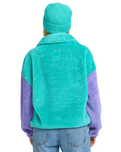 The Billabong Womens Original Since Fleece Jacket in Aqua Haze