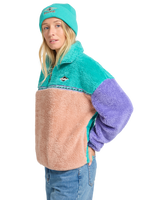 The Billabong Womens Original Since Fleece Jacket in Aqua Haze