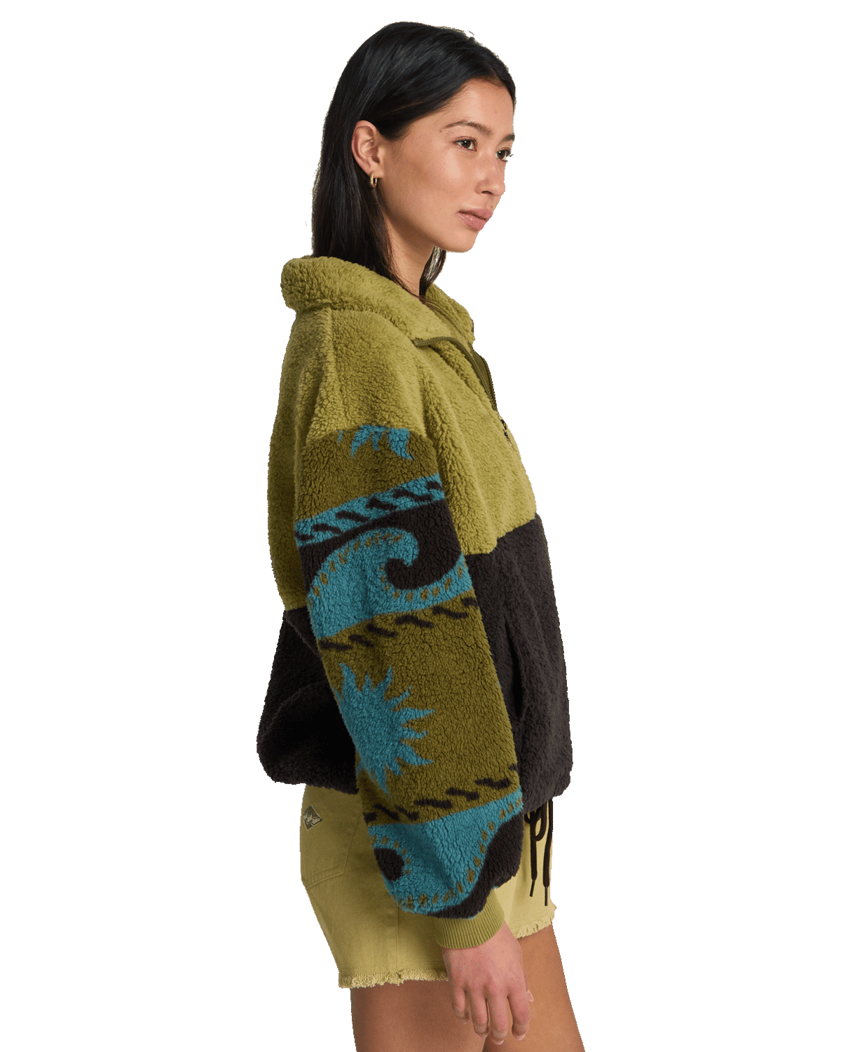 Time Off Fleece Jacket in Cedar Green