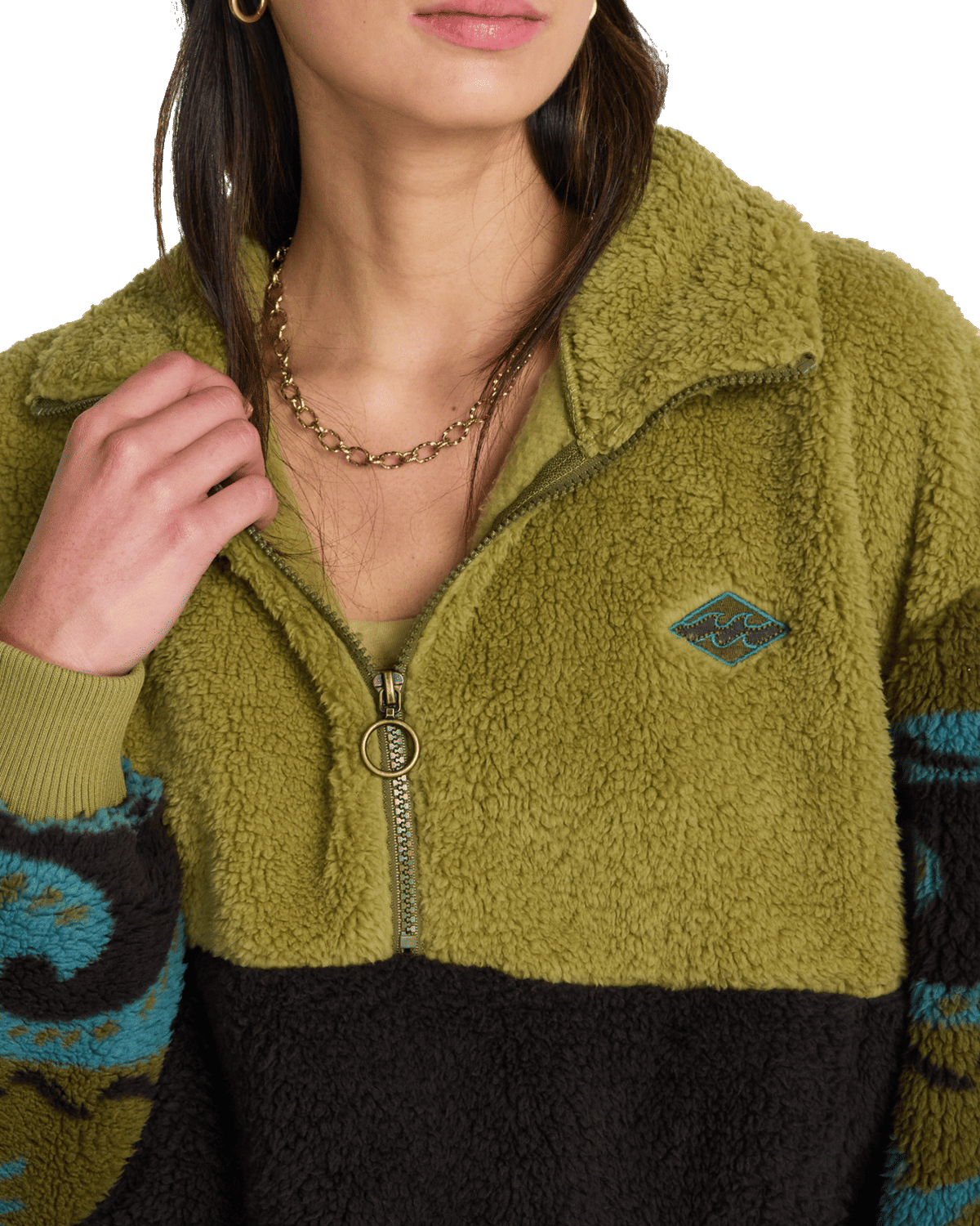 Time Off Fleece Jacket in Cedar Green