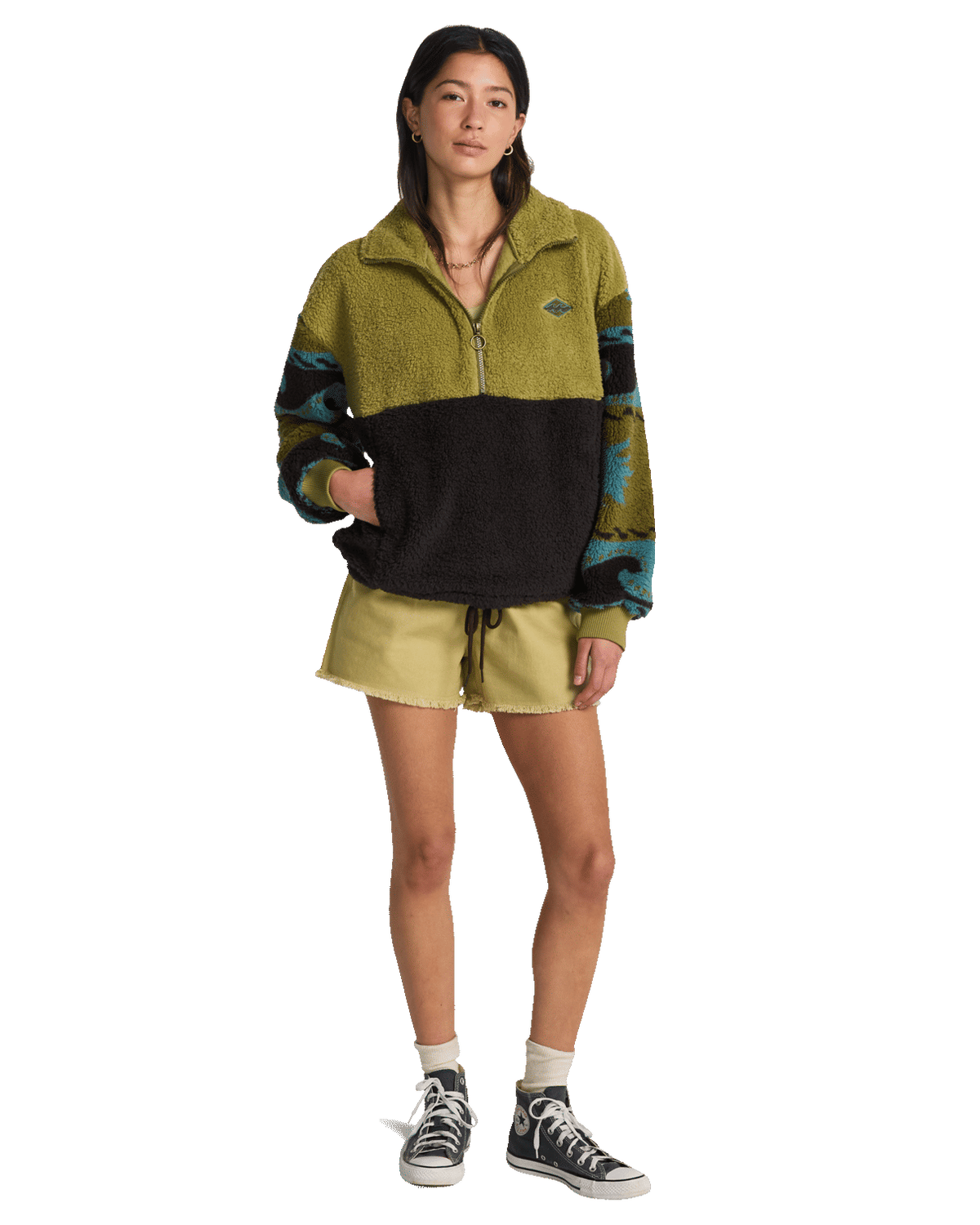 Time Off Fleece Jacket in Cedar Green