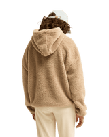 The Billabong Womens Ready To Go 1/4 Zip Fleece Jacket in Cobblestone