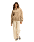The Billabong Womens Ready To Go 1/4 Zip Fleece Jacket in Cobblestone
