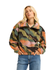 Barra 1/2 Zip Fleece Jacket in Black Pebble