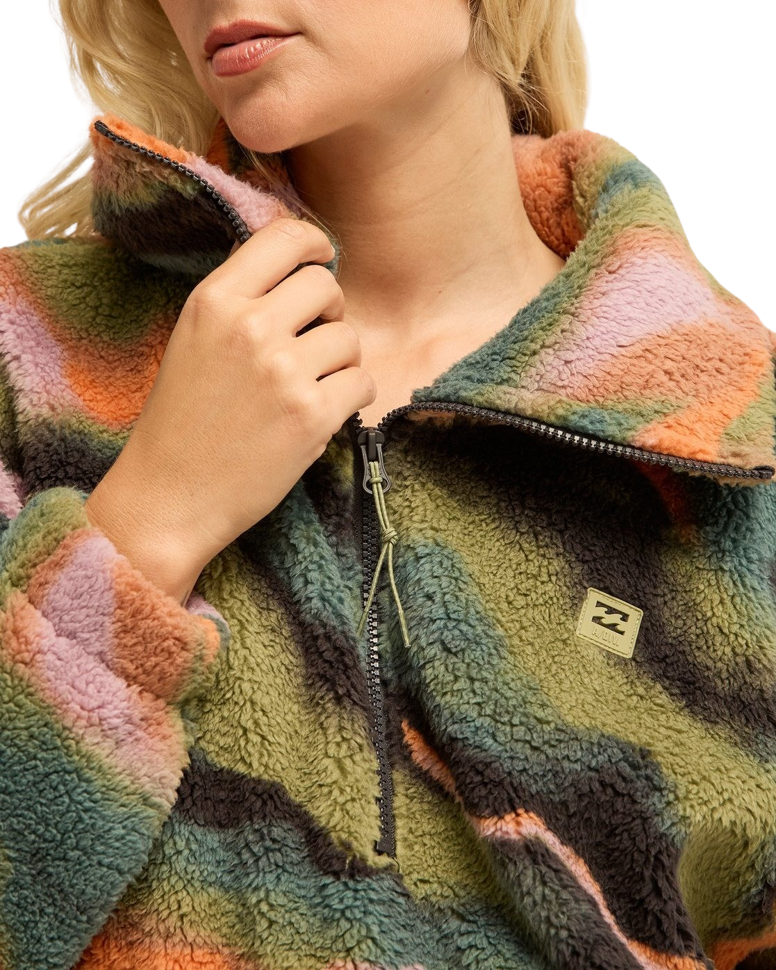 Barra 1/2 Zip Fleece Jacket in Black Pebble