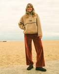 Stone Town 1/4 Zip Fleece Jacket in Oat