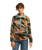 The Billabong Womens Adventure Division Switchback 1/4 Zip Fleece Jacket in Black Multi